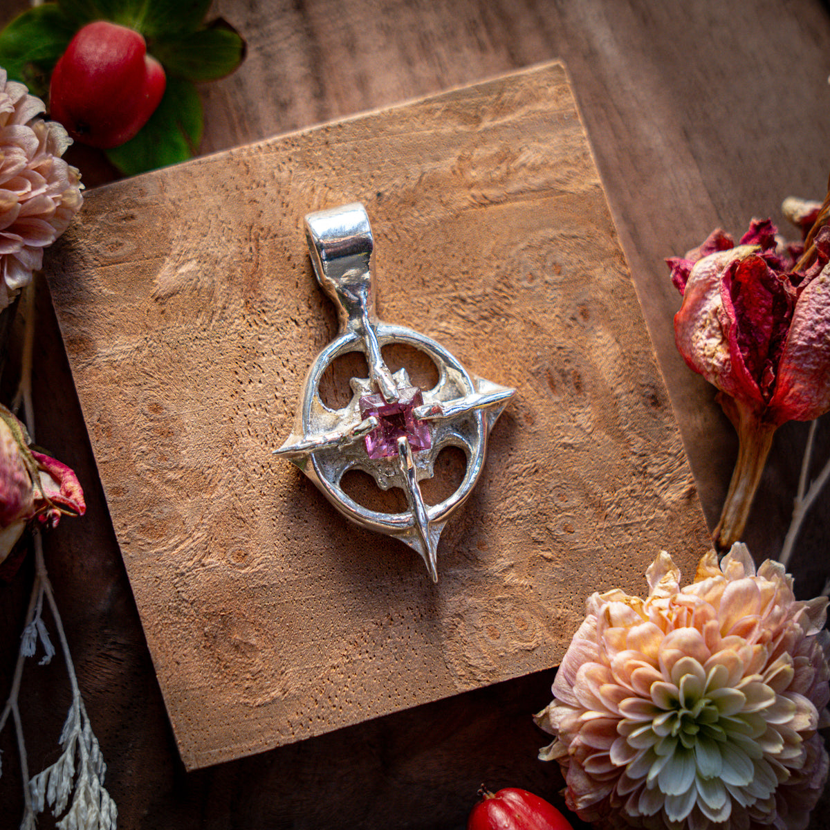 Nyx Amethyst | Fine Silver Pendant