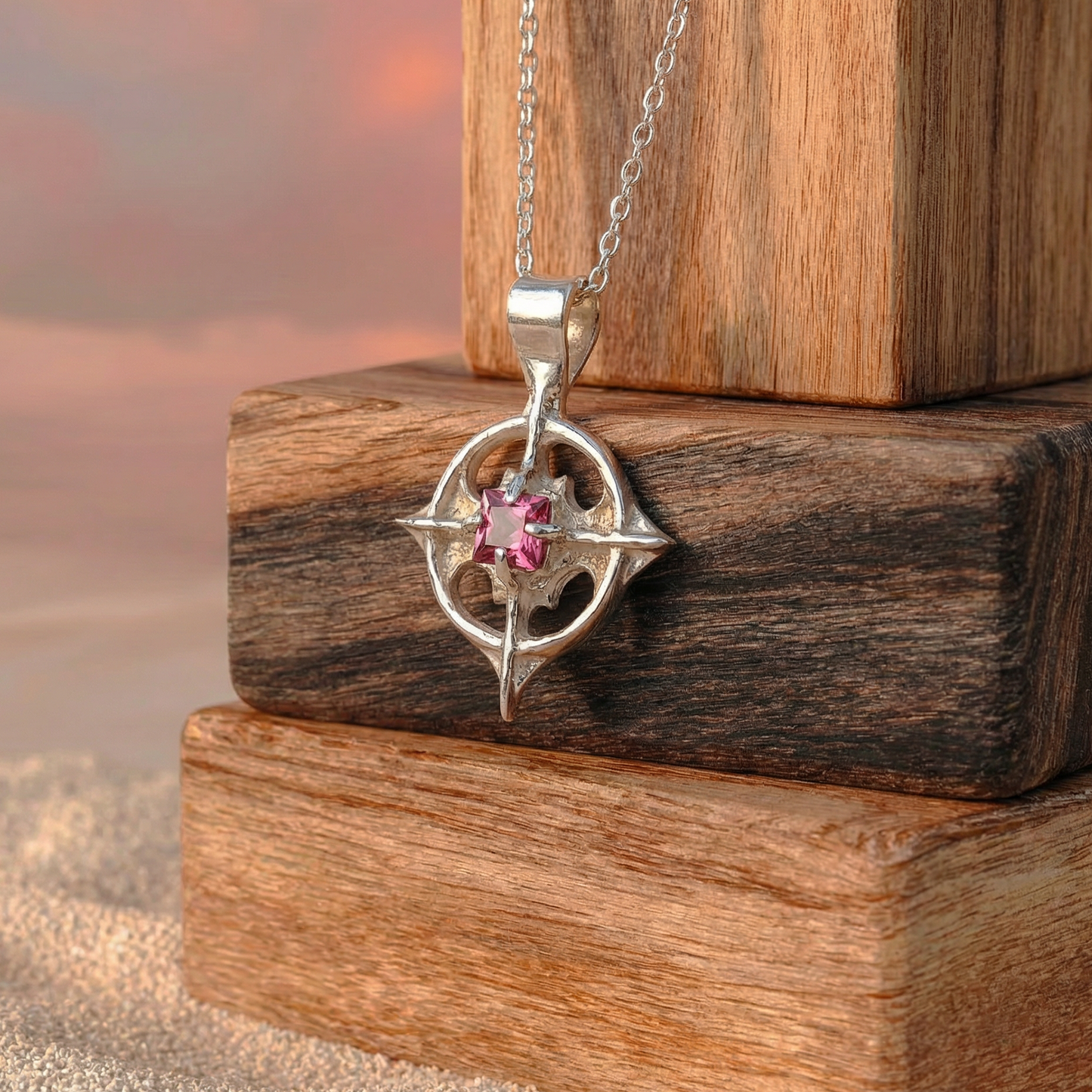 Nyx Améthyste | Pendentif en argent fin