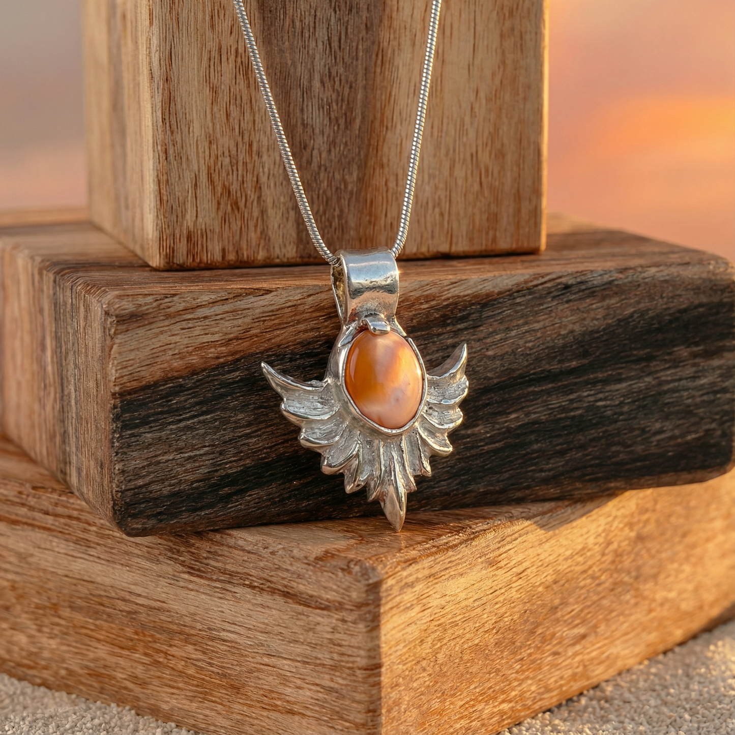 Aurea Opal | Fine Silver Pendant