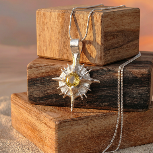 Theia Citrine | Fine Silver Pendant